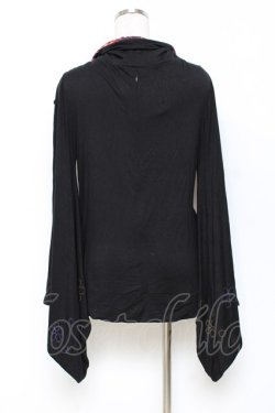 画像2: gouk / 着物袖ZIPパーカー  黒 Y-25-10-25-089-GO-TO-SZ-ZY