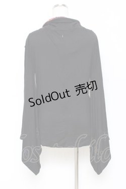 画像2: gouk / 着物袖ZIPパーカー  黒 Y-25-10-25-089-GO-TO-SZ-ZY