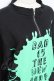 画像3: HELL CAT PUNKS / ペイントptハーフZIPプルパーカー F 黒×グリーン Y-25-10-25-090-PU-TO-SZ-ZY (3)