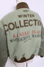 画像3: WONDERFUL WORLD / スタジアムジャンパー  グリーン Y-25-10-25-096-LO-JA-SZ-ZTC026 (3)