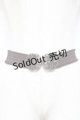 axes femme / モチーフゴムベルト  茶 Y-25-10-25-012-AX-ZA-SZ-ZT486-F005