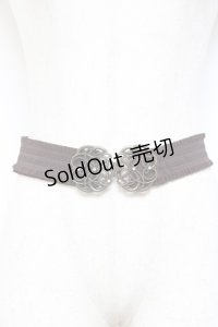 axes femme / モチーフゴムベルト  茶 Y-25-10-25-012-AX-ZA-SZ-ZT486-F005
