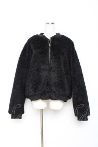 Perla nell' ostrica / ファーブルゾン  黒 Y-25-10-25-104-EL-JA-SZ-ZI