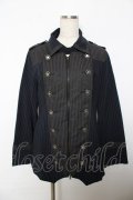 ALGONQUINS / ナポレオンストライプジャケット 1 紺×黒 Y-25-10-25-108-AL-JA-SZ-ZY
