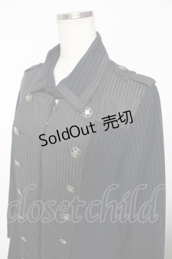 画像3: ALGONQUINS / ナポレオンストライプジャケット 1 紺×黒 Y-25-10-25-108-AL-JA-SZ-ZS