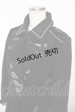 画像3: OZZ ANGELO / ナポレオン風ロングコート  黒 Y-25-10-25-109-OO-CO-SZ-ZY