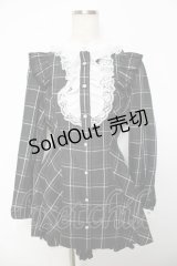 Secret Honey / アクセサリーリボンレースフリルセットアップ 2 黒チェック Y-25-10-25-111-CA-JA-SZ-ZY