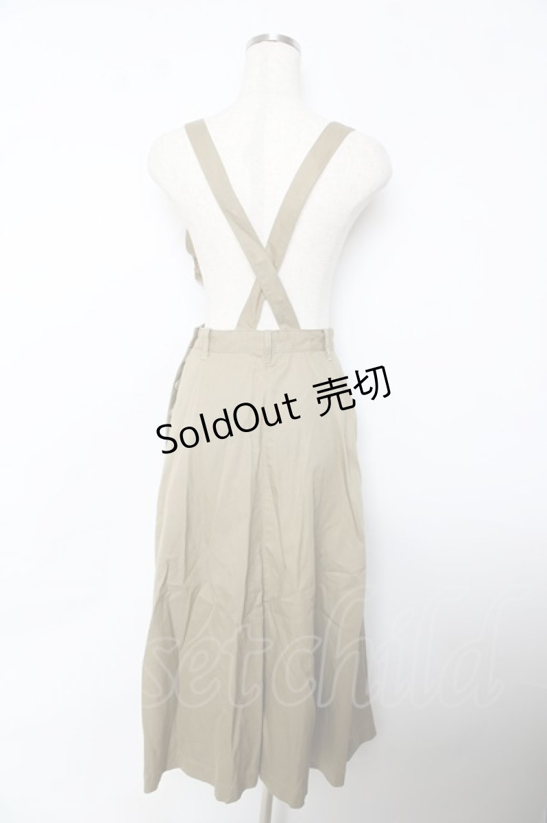 画像2: INGEBORG / エプロンワンピース  カーキベージュ Y-25-10-25-114-LO-OP-SZ-ZT620 (2)
