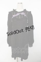 axes femme / ヨーク切替ニットワンピ  黒 Y-25-10-25-117-AX-OP-SZ-ZY