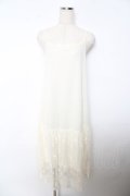 axes femme / レース使いペチワンピース M 生成り Y-25-10-25-120-AX-OP-SZ-ZY