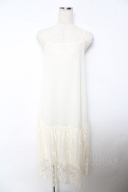 画像1: axes femme / レース使いペチワンピース M 生成り Y-25-10-25-120-AX-OP-SZ-ZY