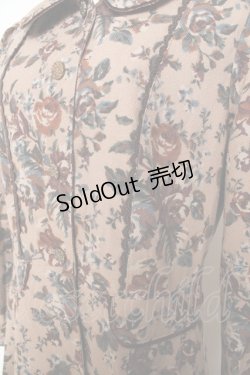 画像3: axes femme / ゴブラン柄コート M 茶 Y-25-10-25-124-AX-CO-SZ-ZI