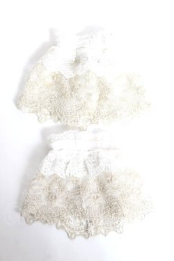 画像1: ATELIER PIERROT / Eleanorレースカフス  白 Y-25-10-25-015-EL-ZA-SZ-ZY