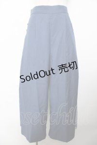 axes femme / パールビットワイドパンツ  ブルー Y-25-10-25-128-AX-PA-SZ-ZI
