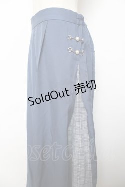 画像3: axes femme / パールビットワイドパンツ  ブルー Y-25-10-25-128-AX-PA-SZ-ZI