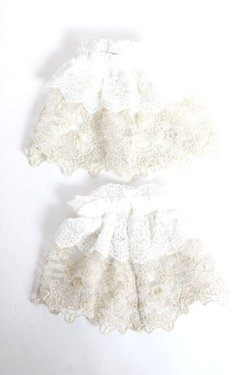 画像2: ATELIER PIERROT / Eleanorレースカフス  白 Y-25-10-25-015-EL-ZA-SZ-ZY