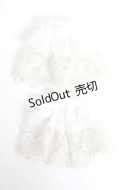 画像2: ATELIER PIERROT / Eleanorレースカフス  白 Y-25-10-25-015-EL-ZA-SZ-ZY