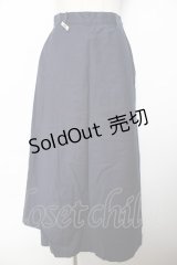 INGEBORG / ロングスカート  紺 Y-25-10-25-137-LO-SK-SZ-ZY