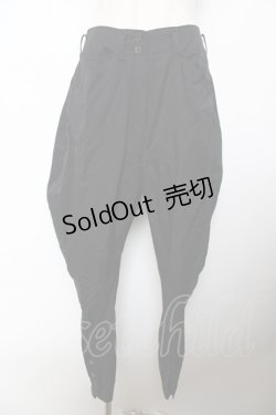 画像1: INGEBORG / ラウンドパンツ  黒 Y-25-10-25-138-LO-PA-SZ-ZY