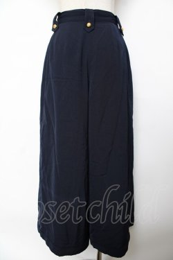 画像2: INGEBORG / 薔薇ボタンパンツ  紺 Y-25-10-25-139-LO-PA-SZ-ZY