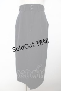 INGEBORG / テーラードスカート  紺 Y-25-10-25-140-LO-SK-SZ-ZY