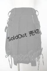 axes femme POETIQUE / ミリタリースカート  黒 Y-25-10-25-148-AX-SK-SZ-ZY