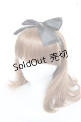 INGEBORG / ロゴリボンヘアカチューム  黒 Y-25-10-25-017-LO-AC-SZ-ZT486-F004