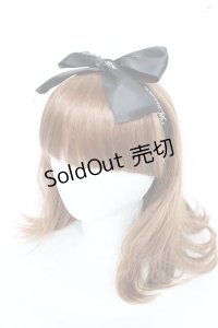 INGEBORG / ロゴリボンヘアカチューム  黒 Y-25-10-25-017-LO-AC-SZ-ZT486-F004