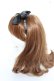 画像2: INGEBORG / ロゴリボンヘアカチューム  黒 Y-25-10-25-017-LO-AC-SZ-ZY (2)