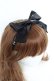 画像4: INGEBORG / ロゴリボンヘアカチューム  黒 Y-25-10-25-017-LO-AC-SZ-ZY (4)