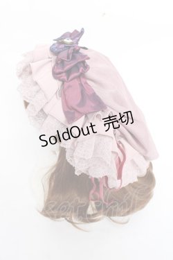 画像2: 星箱works / 東方Project x HoshibakoWorks　八雲紫　蝶飾りフリルキャップ  八雲紫 Y-25-10-25-018-PU-AC-SZ-ZY