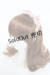 ALICE and the PIRATES / 別珍パールリボンカチューシャ  ピンク Y-25-10-25-019-PA-AC-SZ-ZY