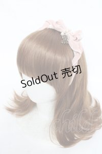 ALICE and the PIRATES / 別珍パールリボンカチューシャ  ピンク Y-25-10-25-019-PA-AC-SZ-ZY