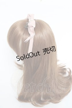 画像2: ALICE and the PIRATES / 別珍パールリボンカチューシャ  ピンク Y-25-10-25-019-PA-AC-SZ-ZY