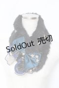 Coco&Ami / ど〜せ月あって星〜んでしょ マフラー  ミッドナイトブラック Y-25-10-25-021-LO-ZA-SZ-ZY