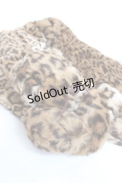 画像4: WONDERFUL WORLD / ヒョウモチーフマフラー  ブラウン Y-25-10-25-022-LO-ZA-SZ-ZY