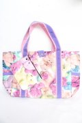 MILK / Love Bearバッグ  白×パープル Y-25-10-28-046-ML-BG-SZ-ZY
