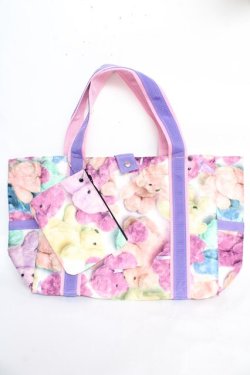 画像1: MILK / Love Bearバッグ  白×パープル Y-25-10-28-046-ML-BG-SZ-ZY