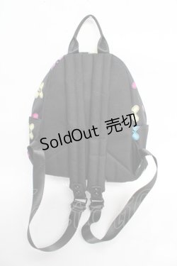 画像2: NieR Clothing / ばんそうこう総柄ミニリュック  黒 Y-25-10-28-047-PU-BG-SZ-ZT-K012