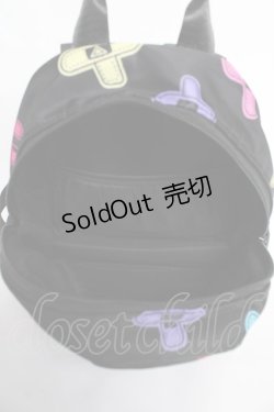 画像3: NieR Clothing / ばんそうこう総柄ミニリュック  黒 Y-25-10-28-047-PU-BG-SZ-ZT-K012