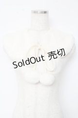 m petit by misako / ファーつけ襟  アイボリー Y-25-10-28-048-LO-ZA-SZ-ZY