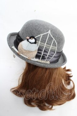 画像2: Coco&Ami / LOVEんちょー/冬ハット  並文鳥 Y-25-10-28-050-LO-AC-SZ-ZY