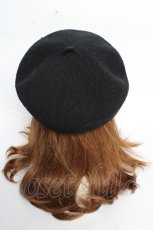画像3: Enchantlic Enchantilly / Cat Earsロゴ刺繍サマーベレー帽  ブラック Y-25-10-28-052-LO-AC-SZ-ZTK037 (3)