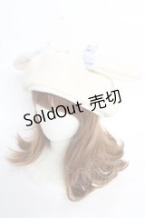 Nile Perch / うさみみベレー  アイボリー Y-25-10-28-054-LO-AC-SZ-ZY