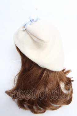 画像2: Nile Perch / うさみみベレー  アイボリー Y-25-10-28-054-LO-AC-SZ-ZY