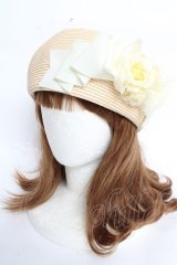 Innocent World / ブレードドロテアローズベレー帽 57.5cm アイボリー Y-25-10-28-057-IW-AC-SZ-ZY
