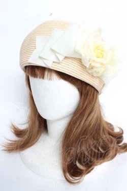 画像1: Innocent World / ブレードドロテアローズベレー帽 57.5cm アイボリー Y-25-10-28-057-IW-AC-SZ-ZY