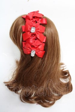 画像2: Angelic Pretty / Prima Ribbonカチューシャ  赤 Y-25-10-28-062-AP-AC-SZ-ZY