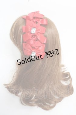 画像2: Angelic Pretty / Prima Ribbonカチューシャ  赤 Y-25-10-28-062-AP-AC-SZ-ZY