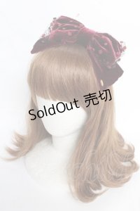 Angelic Pretty / Velvet Ribbonカチューシャ  ワイン Y-25-10-28-065-AP-AC-SZ-ZY